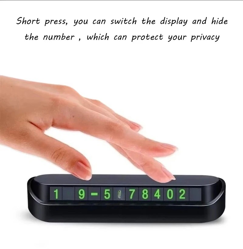 Temporary stop plates for mobile cars Small interior accessories with  printing